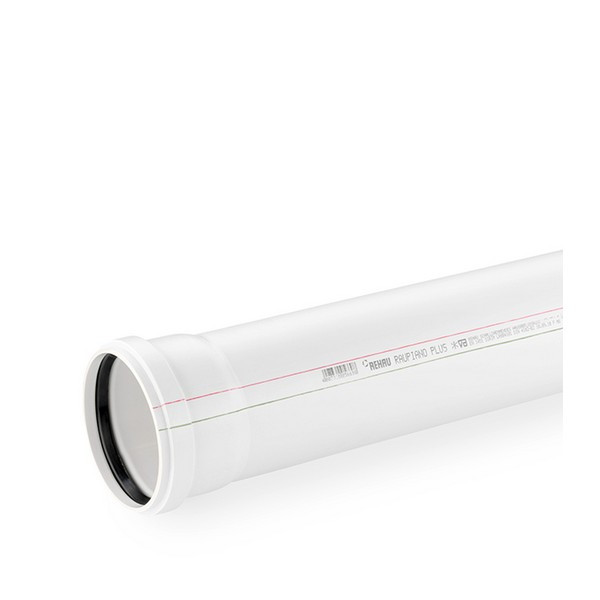 Труба канализационная Rehau Raupiano Plus d50x250 мм пластиковая шумопоглощающая для внутренней канализации