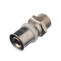 Соединитель прямой VALTEC (VTm.201.N.002004) 20(пресс) х 1/2 НР(ш)