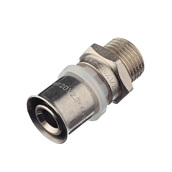 Соединитель прямой VALTEC (VTm.201.N.002004) 20(пресс) х 1/2 НР(ш)