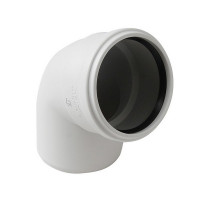 Отвод Pro Aqua Stilte Plus d110 мм 67° пластиковый шумопоглощающий для внутренней канализации