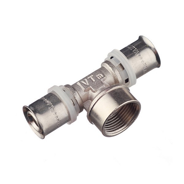 Тройник VALTEC (VTm.232.N.200520) 20(пресс) х 3/4 ВР(г) х 20(пресс)