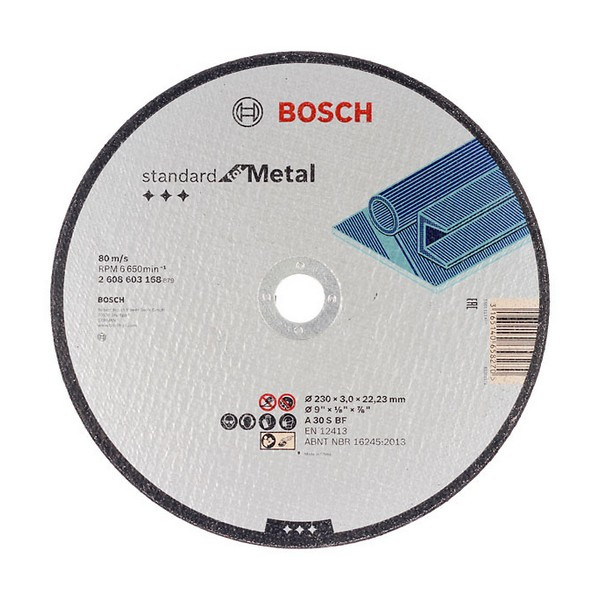 Круг отрезной по металлу Bosch (2608603168) 230х22х3 мм