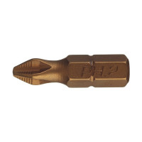 Бита Jettools (W2-11-0252T) PH2 магнитная 25 мм с титановым покрытием (10 шт.)
