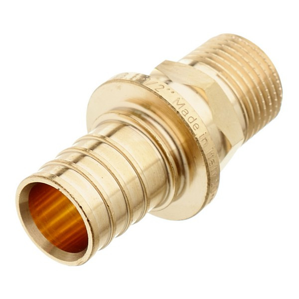 Соединитель прямой Stout (SFA-0001-002512) 25 мм х 1/2 НР(г) латунный