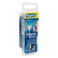 Заклепки для заклепочника Rapid (5000398) 4,8х25 мм стальной (50 шт.)