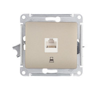 Розетка компьютерная Schneider Electric Glossa GSL000481K скрытая установка титан