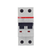 Автоматический выключатель ABB S202 (2CDS252001R0104) 2P 10А тип C 6 кА 400 В на DIN-рейку