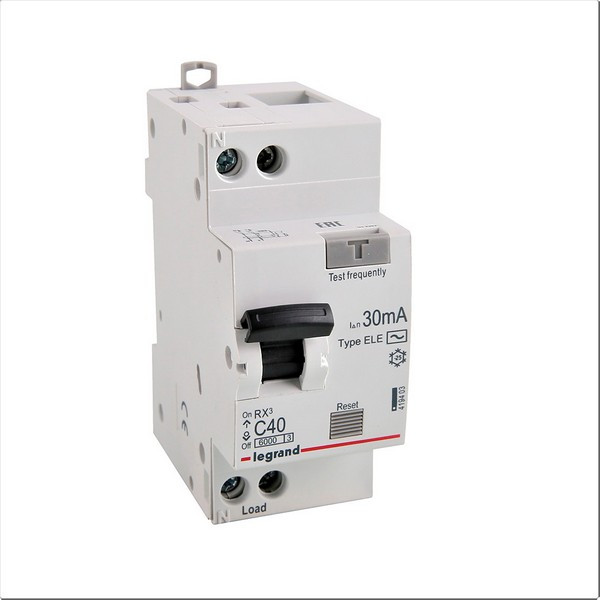 Автомат дифференциальный Legrand RX3 (419403) 40А 30 мА 1P+N тип АС 4,5 кА