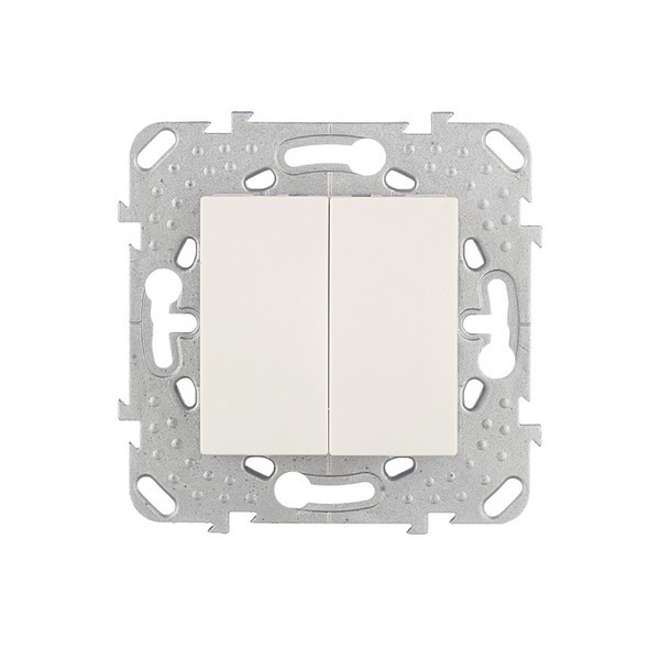 Переключатель Schneider Electric Unica MGU5.213.25ZD двухклавишный на 2 направления скрытая установка бежевый