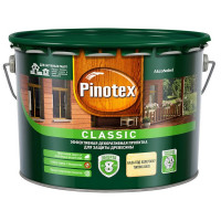 Антисептик Pinotex Classic декоративный для дерева бесцветный 9 л