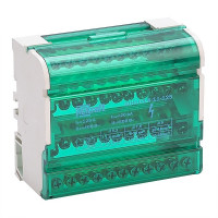 Шина нулевая на DIN-изоляторе Dekraft ШН 103 4х11 отверстий в корпусе IP20