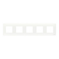 Рамка Schneider Electric Unica NEW STUDIO NU201018 пятиместная универсальная белая