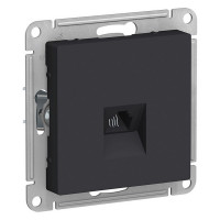 Розетка телефонная Schneider Electric Atlas Design ATN001081 скрытая установка карбон один модуль RJ11
