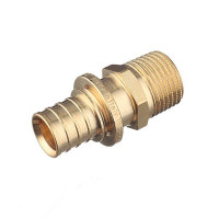 Соединитель прямой Stout (SFA-0001-002012) 20 мм х 1/2 НР(ш) латунный