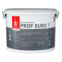 Краска водно-дисперсионная Tikkurila PROF EURO 7 моющаяся белая основа А 9 л