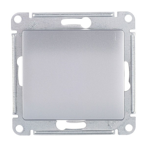 Выключатель Schneider Electric Glossa GSL000311 одноклавишный скрытая установка алюминий