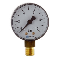 Манометр Stout (SIM-0010-501008) 1/4 НР(ш) радиальный 10 бар d50 мм