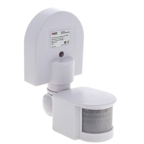 Датчик движения EKF PROxima MS-16C 1200 Вт IP44 230 В 180 градусов до 12 м