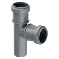 Тройник Pro Aqua Comfort d32 мм 87° пластиковый для внутренней канализации