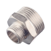 Ниппель переходной Stout (SFT-0004-000112) 1 НР(ш) х 1/2 НР(ш) латунный