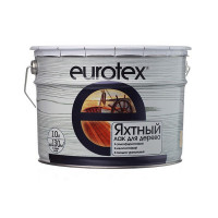 Лак алкидно-уретановый яхтный Eurotex бесцветный 10 л полуматовый