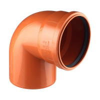 Отвод Pro Aqua Terra d160 мм 87° пластиковый для наружной канализации