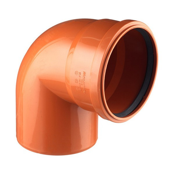 Отвод Pro Aqua Terra d160 мм 87° пластиковый для наружной канализации