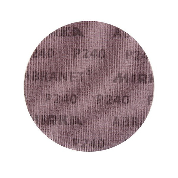 Диск шлифовальный Mirka Abranet d125 мм P240 на липучку сетчатая основа (5 шт.)