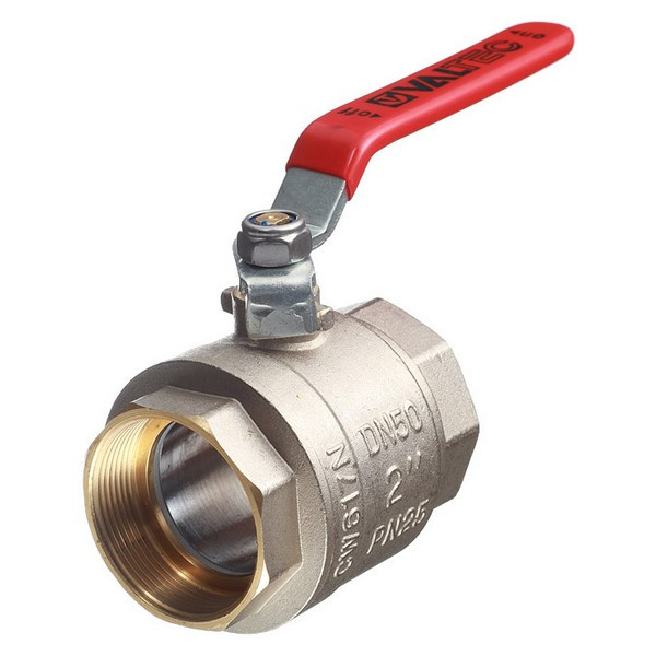 Кран шаровой латунный VALTEC Base (VT.214.N.09) 2 ВР(г) х 2 ВР(г) ручка прямой