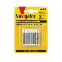 Батарейка Navigator AAA мизинчиковая LR03 1,5 В 1300 мАч (4 шт.)