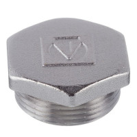 Заглушка VALTEC (VTr.583.N.0007) 1 1/4 НР(ш) латунная