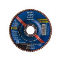 Круг лепестковый по нержавеющей стали Pferd Z-BOX (72200358) 125x22 мм P40 торцевой