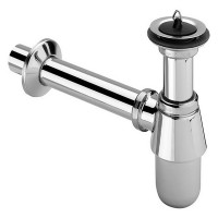 Сифон для раковины VIEGA 366681 1/4"x32 латунь с накладкой D 50 мм отводящий патрубок L 200 мм