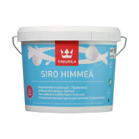 Краска водно-дисперсионная для потолка Tikkurila Siro Himmea (Сиро Мат) белая 2,7 л