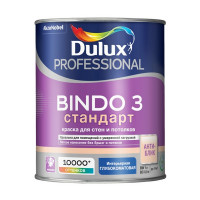 Краска водно-дисперсионная интерьерная Dulux Bindo 3 бесцветная основа ВС 0,9 л