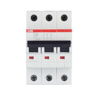Автоматический выключатель ABB S203 (2CDS253001R0254) 3P 25А тип C 6 кА 400 В на DIN-рейку
