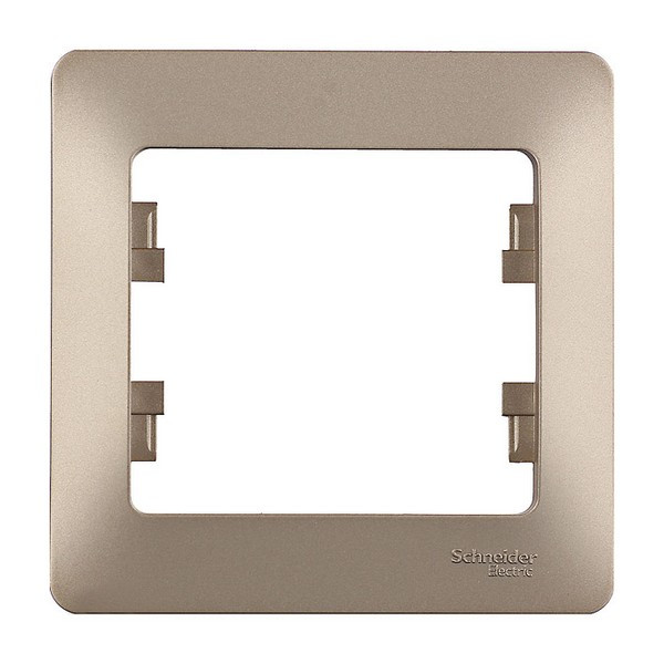 Рамка Schneider Electric Glossa GSL000401 oдноместная универсальная титан