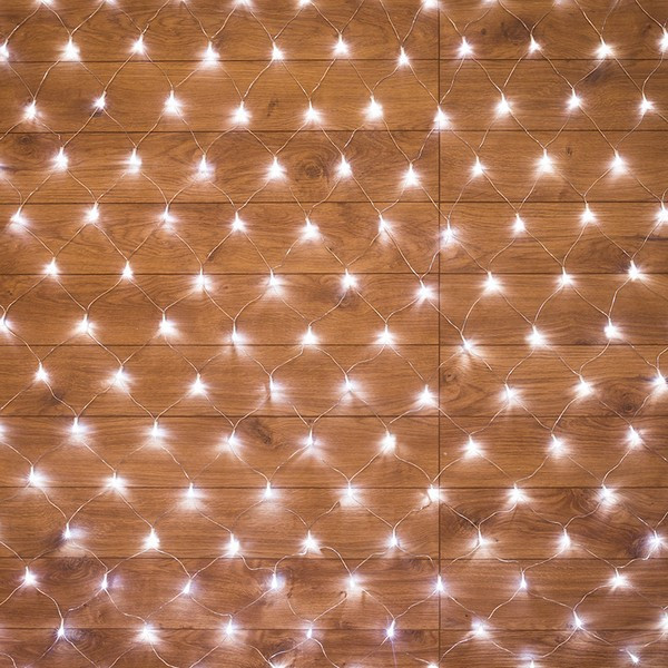 Гирлянда светодиодная Neon-Night Сеть 180 LED свечение белое 1,8х1,5 м (215-135)