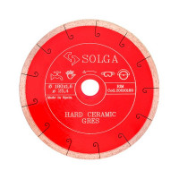 Диск алмазный по керамограниту Solga 180x25,4x1,6 мм мм сплошной мокрый рез