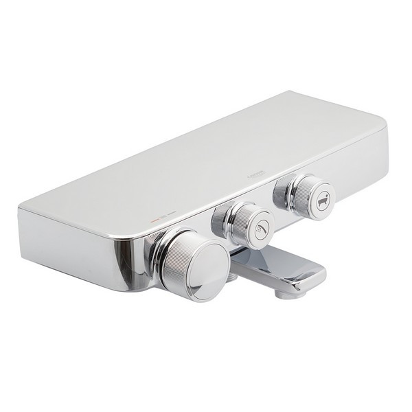 Смеситель для ванны GROHE Grohtherm SmartControl 34718000 с коротким изливом термостатический с полочкой и двумя кнопками управления