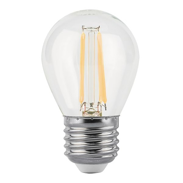 Лампа светодиодная Gauss Filament 7 Вт E27 филаментная шар 4100К естественный белый свет 150-265 В прозрачная (10 шт.)