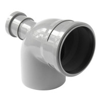 Отвод Pro Aqua Comfort d110х50 мм 87,5° фронтальный