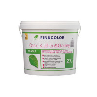 Краска водно-дисперсионная Finncolor Oasis Kitchen&Gallery 7 моющаяся белая основа А 2,7 л