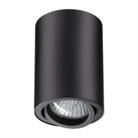 Светильник накладной NOVOTECH PIPE (370418) поворотный GU10 d70х100 мм 50 Вт 220 В IP20 цилиндрический черный
