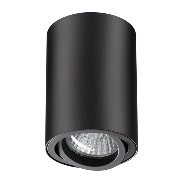 Светильник накладной NOVOTECH PIPE (370418) поворотный GU10 d70х100 мм 50 Вт 220 В IP20 цилиндрический черный