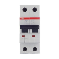 Автоматический выключатель ABB S202 (2CDS252001R0064) 2P 6А тип C 6 кА 400 В на DIN-рейку