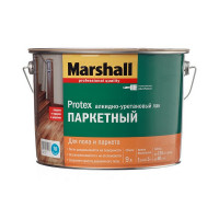 Лак алкидно-уретановый паркетный Marshall Protex бесцветный 9 л матовый