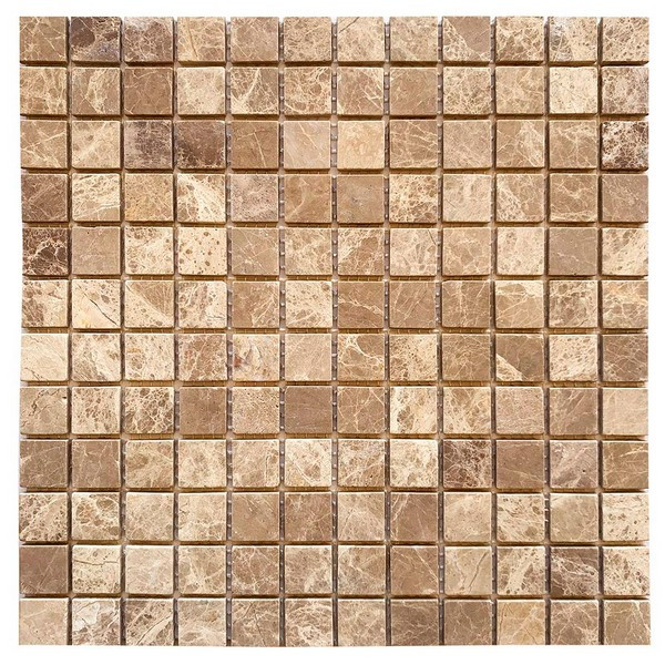 Мозаика Lavelly Eternal Brown Mix коричневый микс из натурального камня 298х298х4 мм матовая