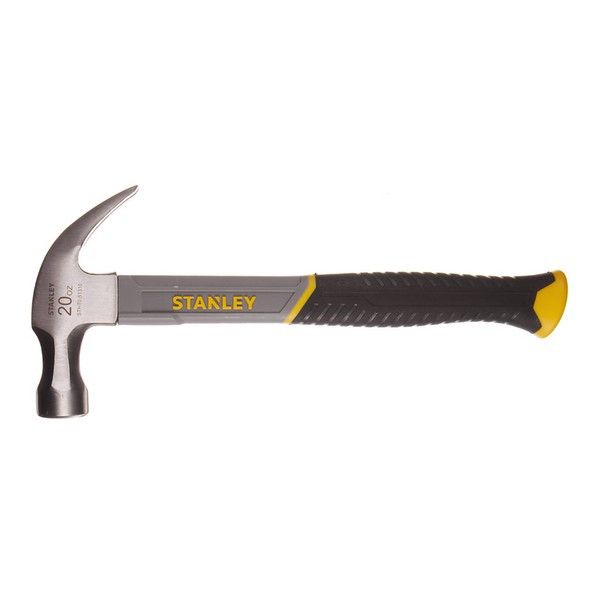 Молоток-гвоздодер Stanley 570 г резиновая ручка