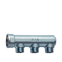 Коллектор VALTEC (VTc.500.N.0503) 3/4 ВР(г) х 3 выхода 1/2 НР(ш) х 3/4 НР(ш)